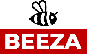 beeza low resolution logo color on transparent background