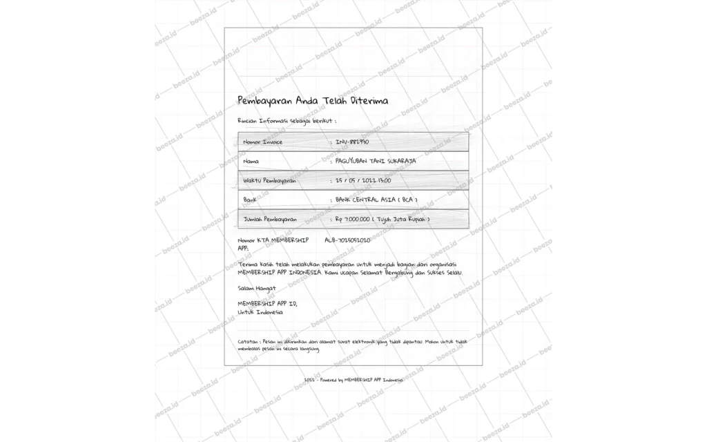 Email Pembayaran Berhasil