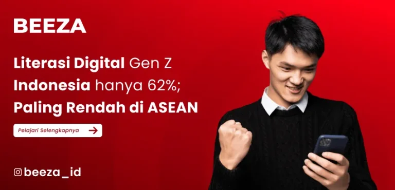 Literasi Digital Gen Z Indonesia hanya 62%; Paling Rendah di ASEAN
