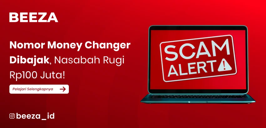 Nomor Money Changer Dibajak Nasabah Rugi 100 juta